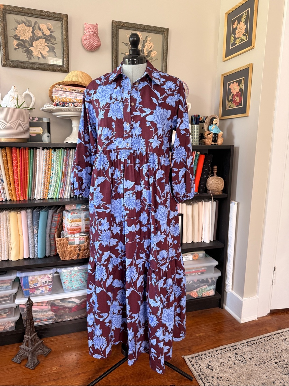 Anthropologie Maeve "Bettina" Tiered Shirt Dress Size XS - Excellent Condition
